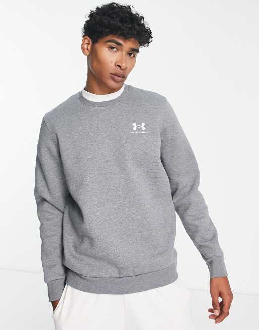 Under Armour Training Essential fleece sweatshirt in grey