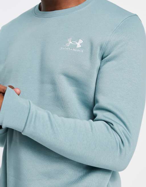 Under Armour ESSENTIAL CREW - Sweatshirt - fresco green/white/blue -  Zalando.de