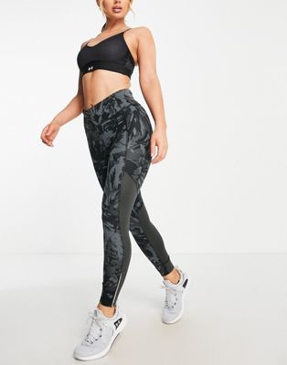 Under Armour Training Fly Fast ankle length leggings in black print