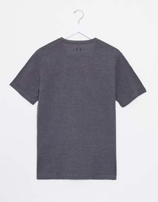Under Armour - Training Foundation - T-shirt con logo grande sul petto, colore grigio, 2 di 4