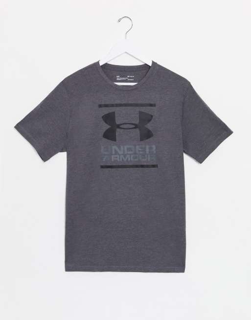Under Armour Training Foundation t-shirt with large chest logo in grey, 3 of 4