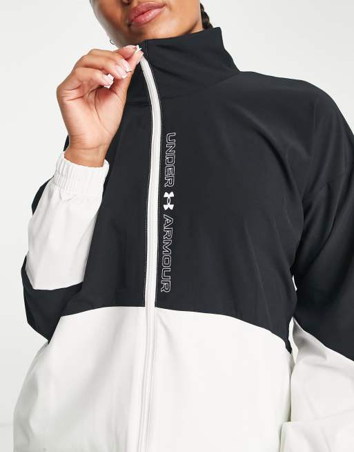 Giacca under armour nera e bianca clearance
