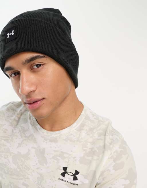 Black under armour store beanie