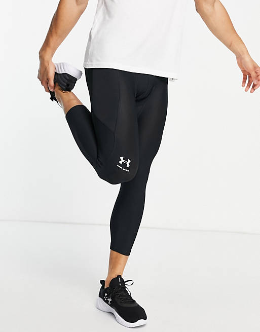 Trousers & Chinos Under Armour Training Heat Gear 3/4 leggings in black 