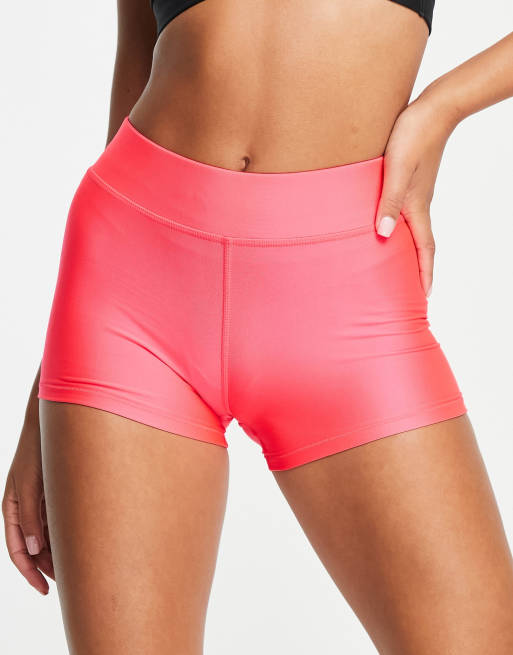 Under Armour Training heatgear booty shorts in pink