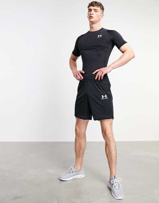 Under Armour Training HeatGear base layer T-shirt in black