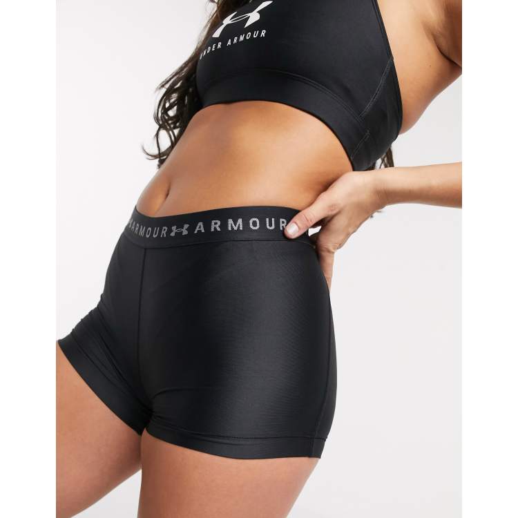 Under Armour Training heatgear booty shorts in black