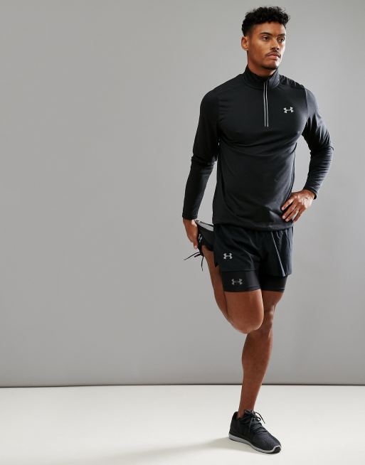 Under Armour Training HeatGear Compression Long Shorts In Black 1289568-001