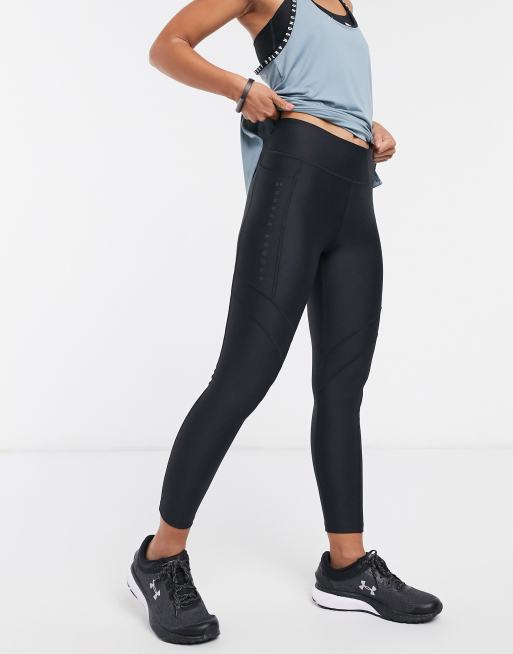 Under Armour HeatGear Armour High Waisted Cropped Leggings, Black