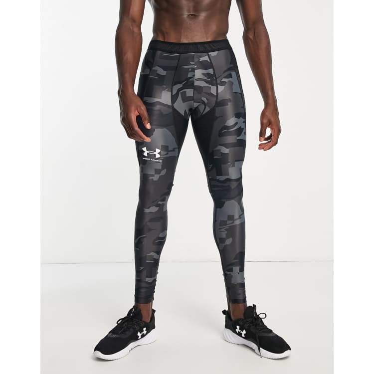 Under Armour Training HeatGear Iso Chill leggings in black camo print