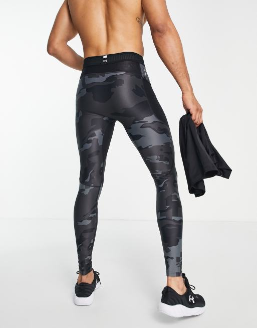 Under Armour HeatGear Armour Printed Compression Leggings Preto