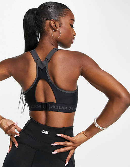Under Armour Training high support crossback sports bra in black
