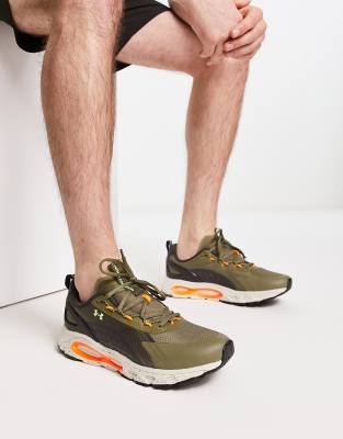 Under Armour Training HOVR Infinite Summit 2 trainers in khaki - ASOS Price Checker