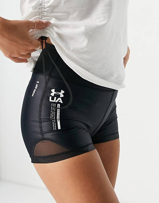 Under Armour Training Iso Chill booty shorts in black