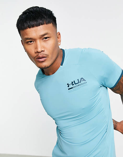 Under Armour Training Iso-Chill perforated t-shirt in teal