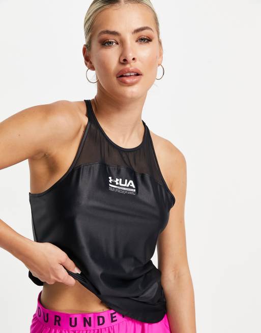 Under Armour - Training Iso Chill - Top senza maniche nero, 3 di 4