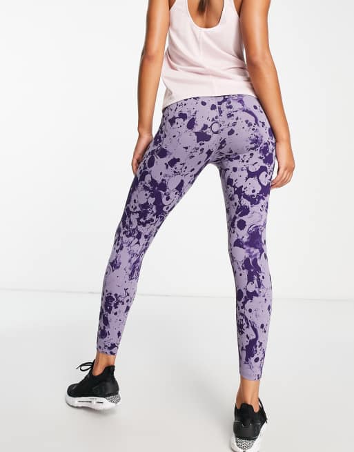 Lululemon Women's Leggings Size 4 Purple Stretch Animal Print Activewear  Workout