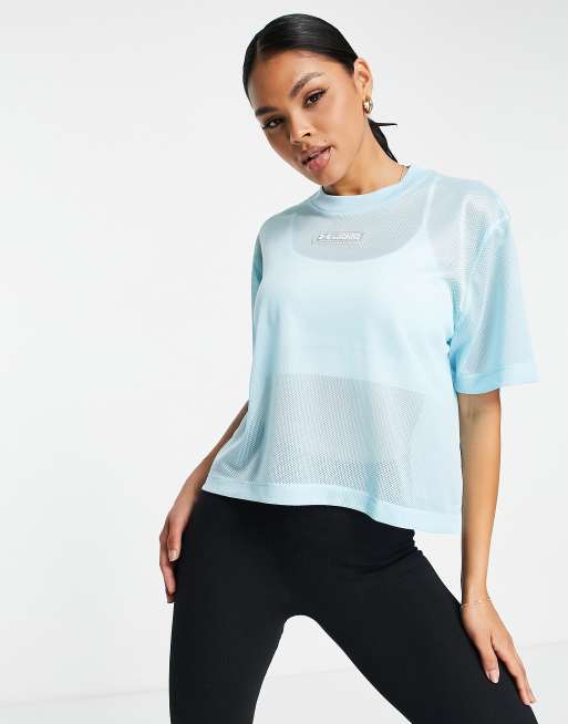 Under Armour Training mesh t shirt in blue ASOS