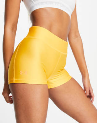Under Armour Under Armour Training mid rise booty shorts in orange