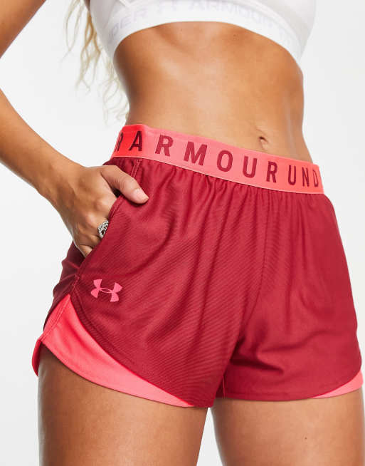 Under Armour - Training - Play Up - 3.0 short in bordeaux