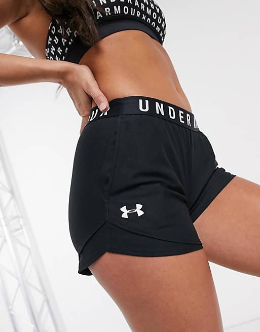 Under Armour Training Play Up 3.0 shorts in black | ASOS