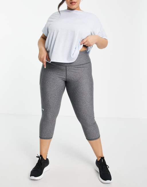 Under Armour Training Plus Heatgear capri leggings in grey ASOS