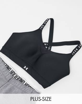 under armour training infinity high impact bra in black