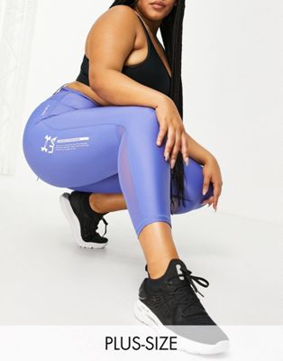 Under Armour Training Plus Iso Chill 7/8 cropped leggings in blue
