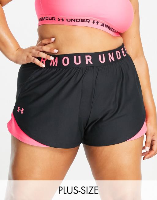 Girls black outlet under armour shorts