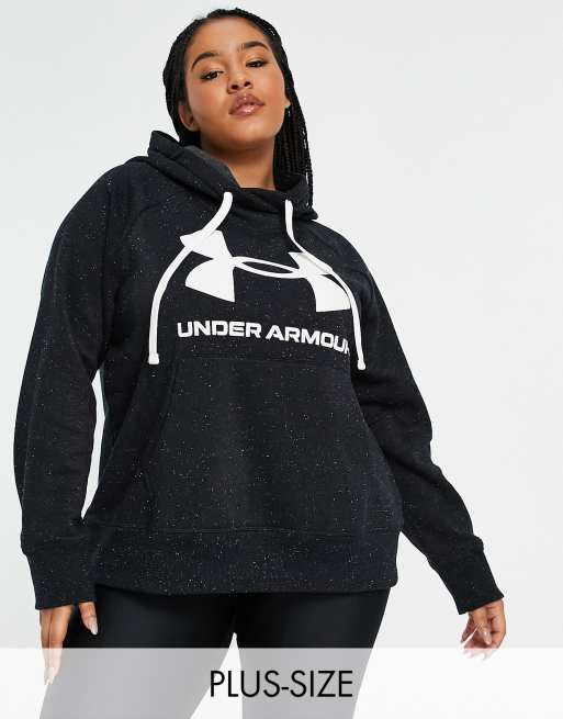 Under Armour Training Rival fleece hoodie in black