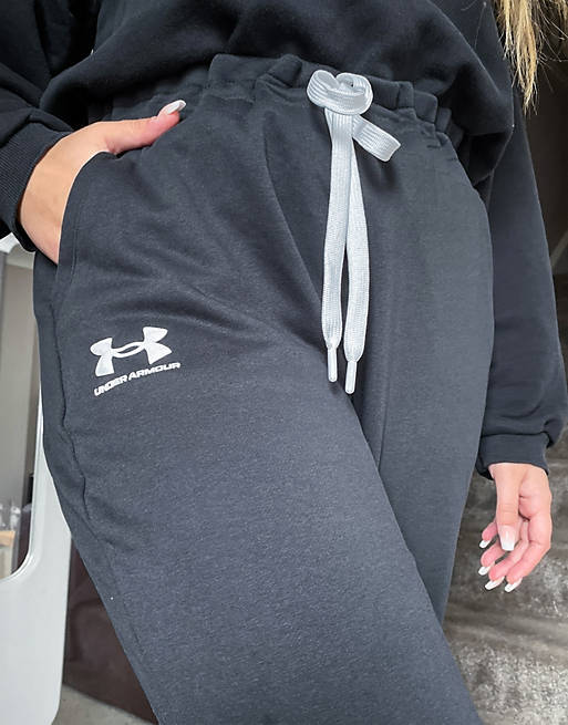  Under Armour Training Plus Rival fleece joggers in black 