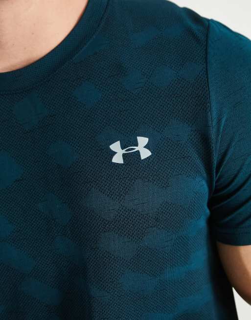 Dark green hotsell under armour shirt