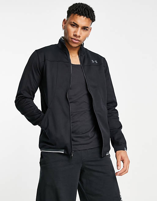 Under Armour Training Recover knit track jacket in black | ASOS