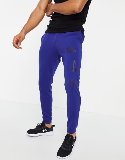 Under armour best sale blue joggers