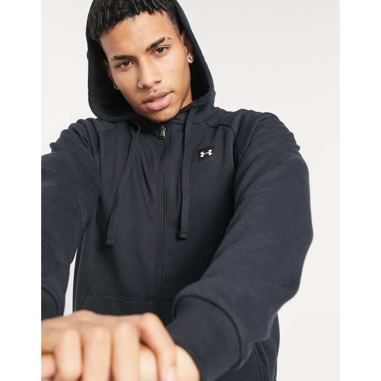 Men's under armour sale black zip up hoodie