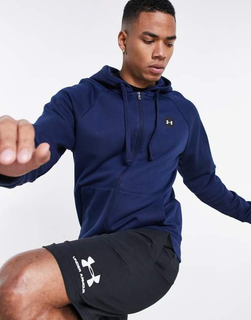 Under armour on sale navy hoodie