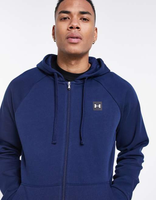 Under armour blue shop zip up hoodie