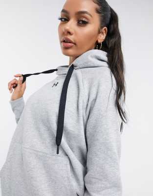 Under Armour Training Rival fleece hoodie in dark grey | ASOS