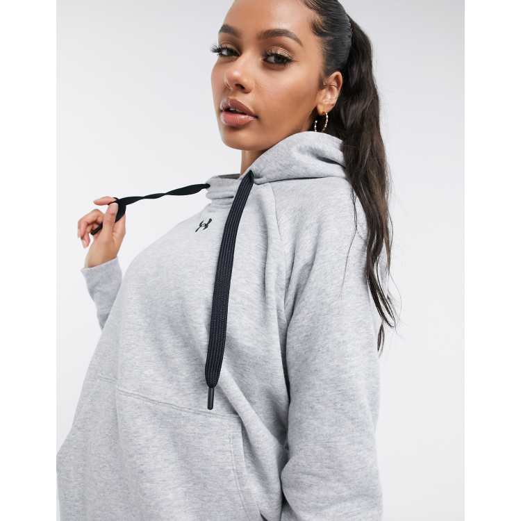 Under Armour Training Rival fleece hoodie in grey