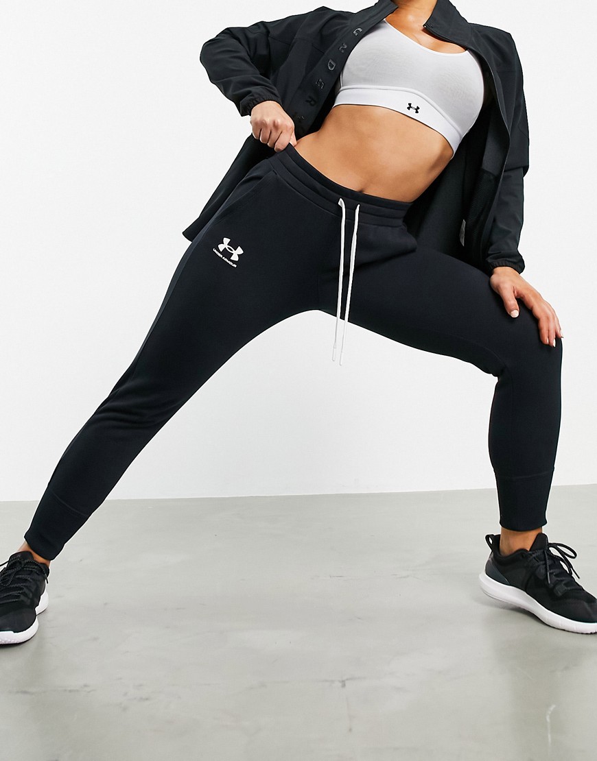 Under Armour Training Rival Fleece Joggers In Black