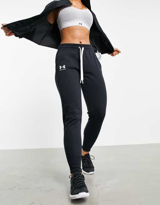 UNDER ARMOUR Women's Training Rival Fleece Joggers - Black