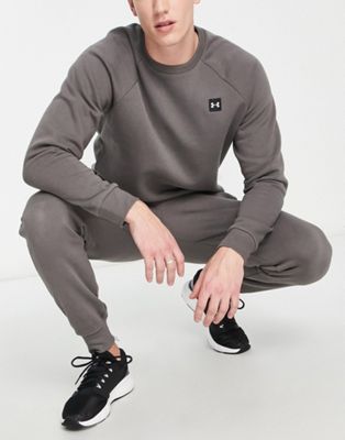 Under Armour Training Rival fleece joggers in brown