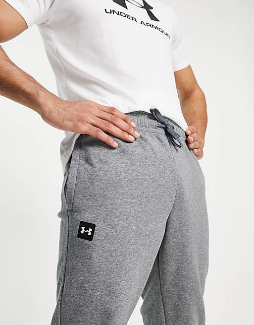 Tracksuits Under Armour Training Rival fleece joggers in grey 