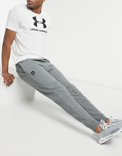 Under Armour Training Rival fleece sweatpants in gray