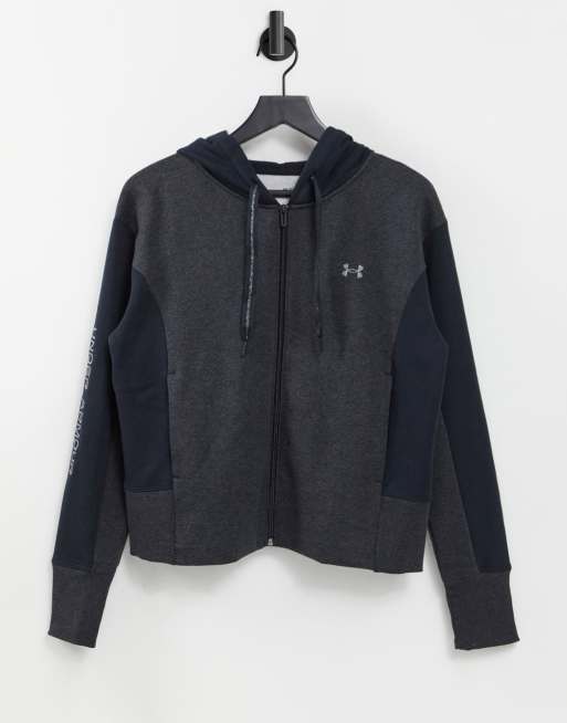 Under armour side zip on sale hoodie