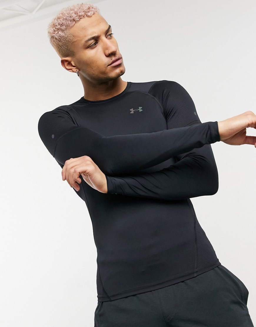 Under Armour Training Rush 2.0 Heat Gear base layer compression long sleeve t-shirt in black
