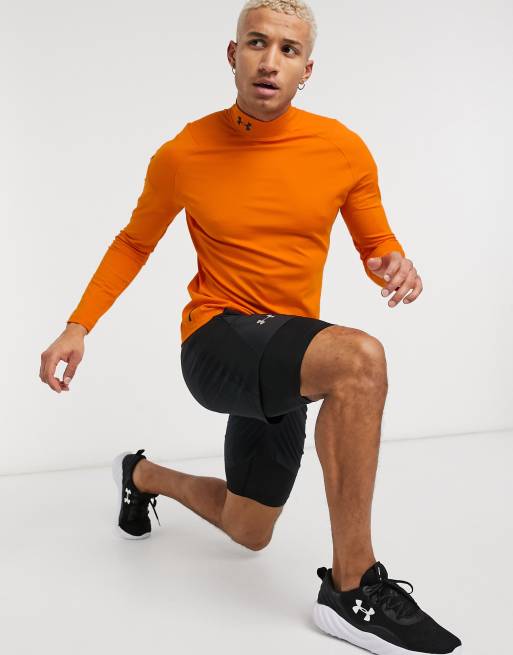 Under armour orange outlet long sleeve