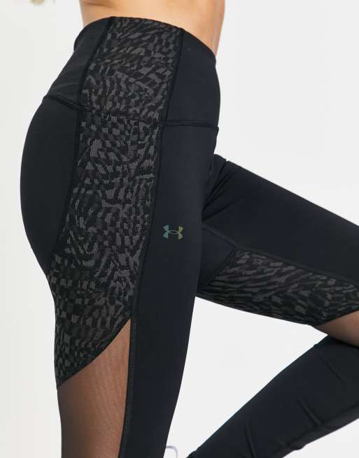 Under Armour Rush 3/4 Legging Black/Black 1327647-001 at