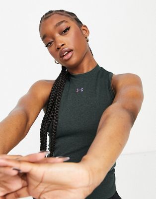 Under Armour Training Rush seamless crop top in green - ASOS Price Checker