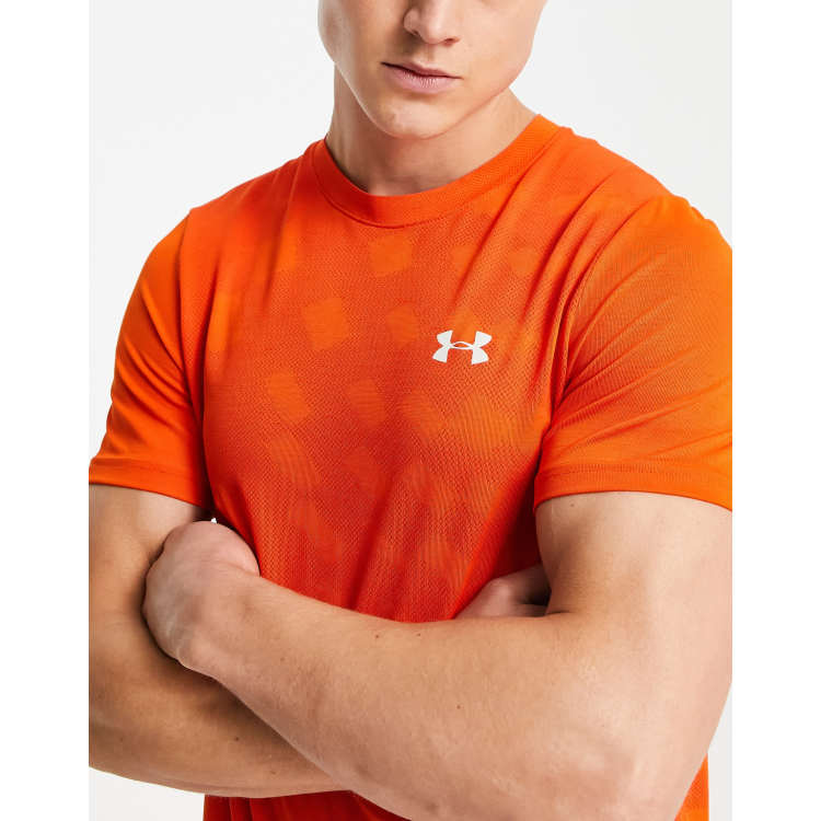 Under Armour Training seamless t-shirt in burnt orange